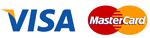 We accept VISA and Mastercard